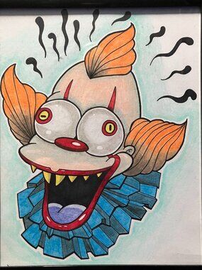 Simpsons Pennywise (Framed)